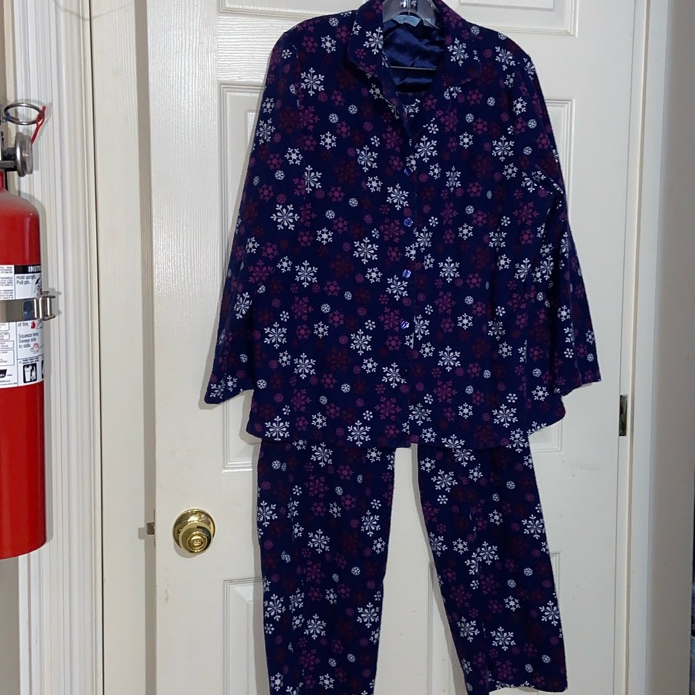 Jessica Flannel PJ Set - Size 1X